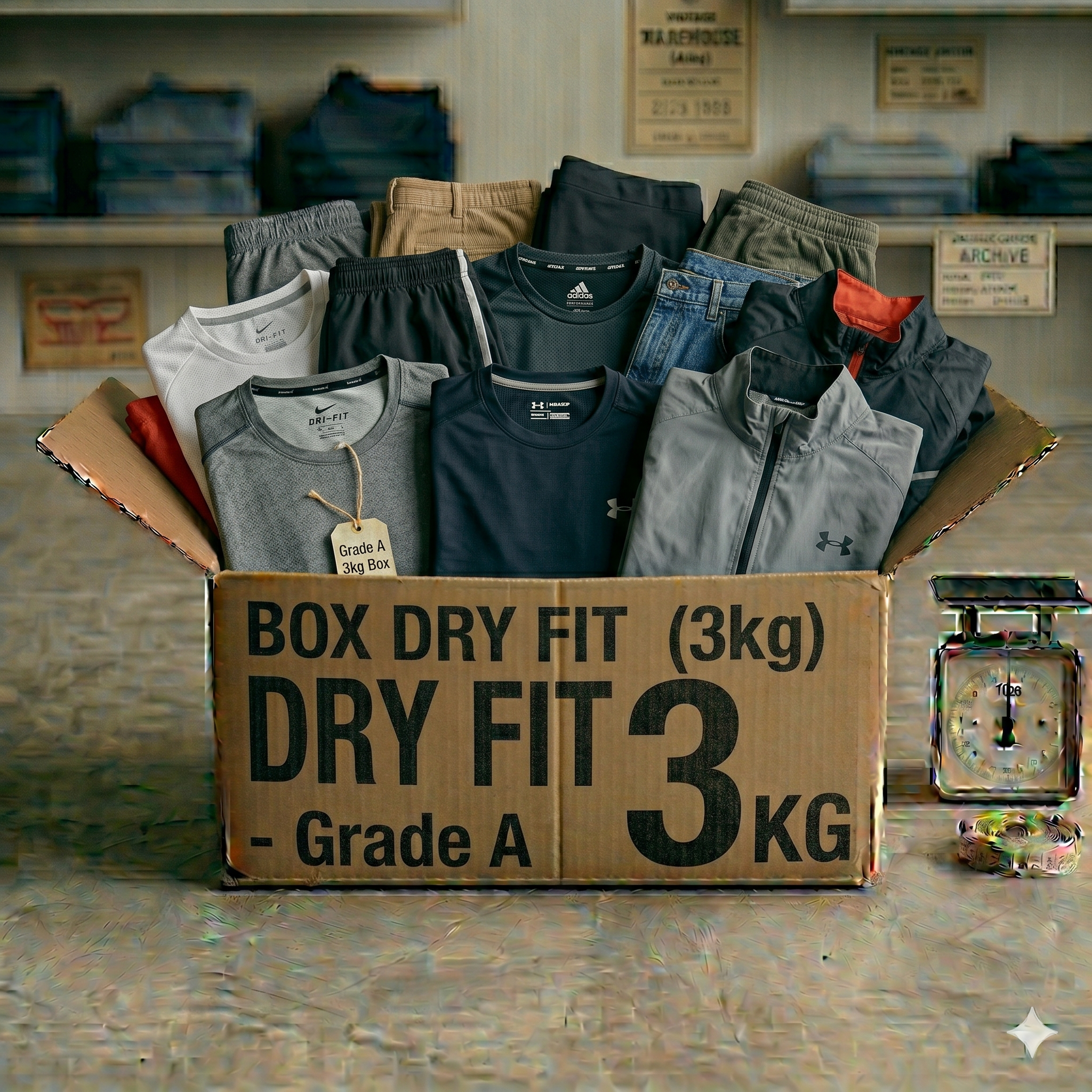Box Mix Techwear & Dry Fit (Nike, Adidas, North Face) - Grado A