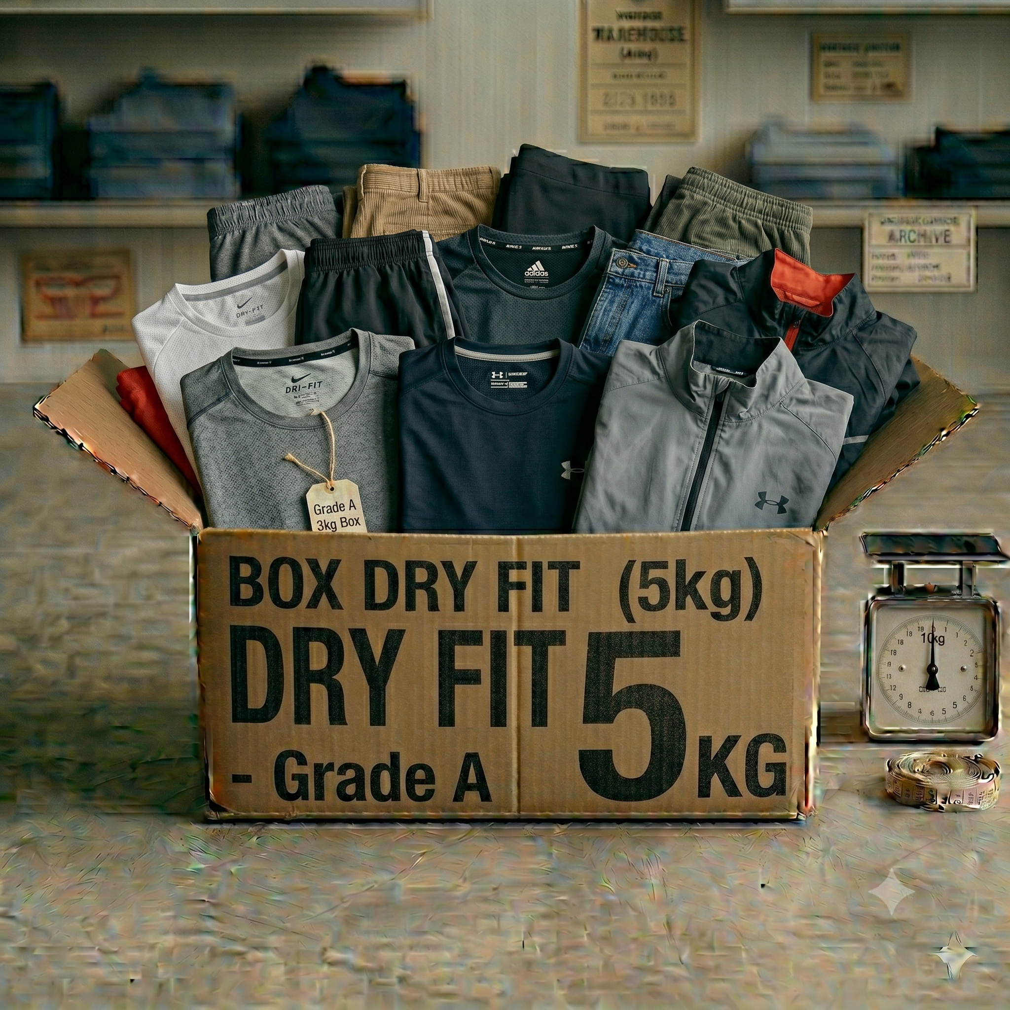 Box Mix Techwear & Dry Fit (Nike, Adidas, North Face) - Grado A
