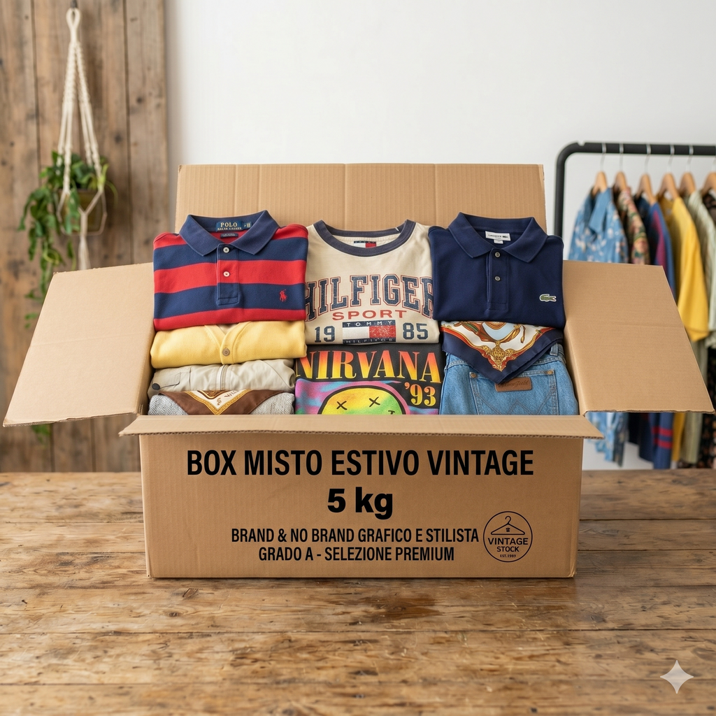 Box Misto Estivo Vintage (Brand & No Brand) - Grado A Selezione Stock