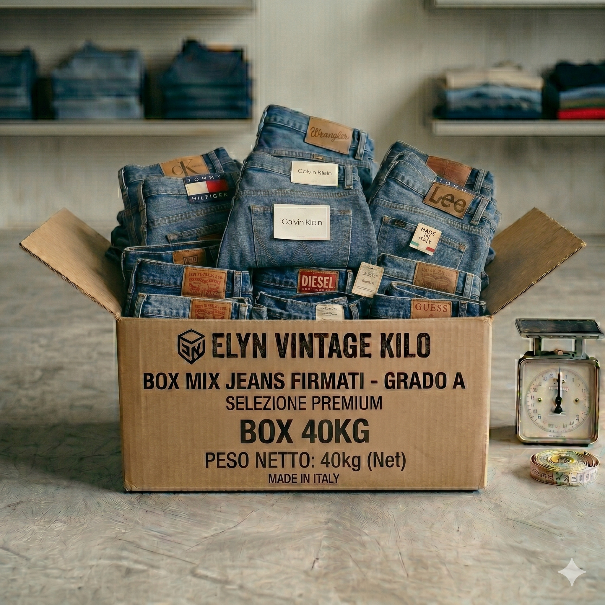 Box Jeans Firmati Mix - Grado A