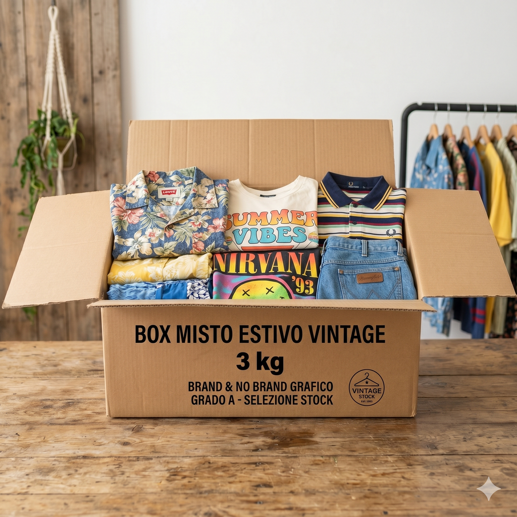 Box Misto Estivo Vintage (Brand & No Brand) - Grado A Selezione Stock
