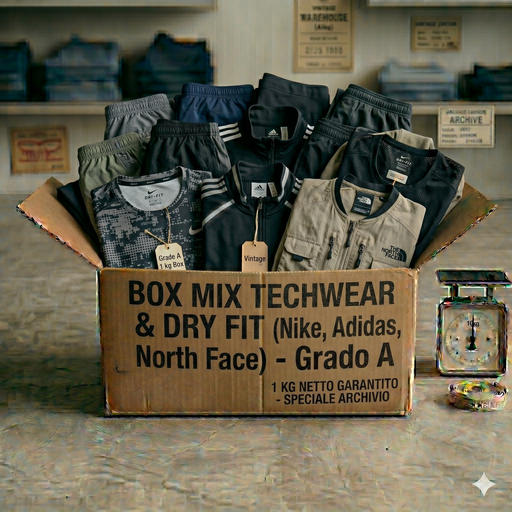 Box Mix Techwear & Dry Fit (Nike, Adidas, North Face) - Grado A