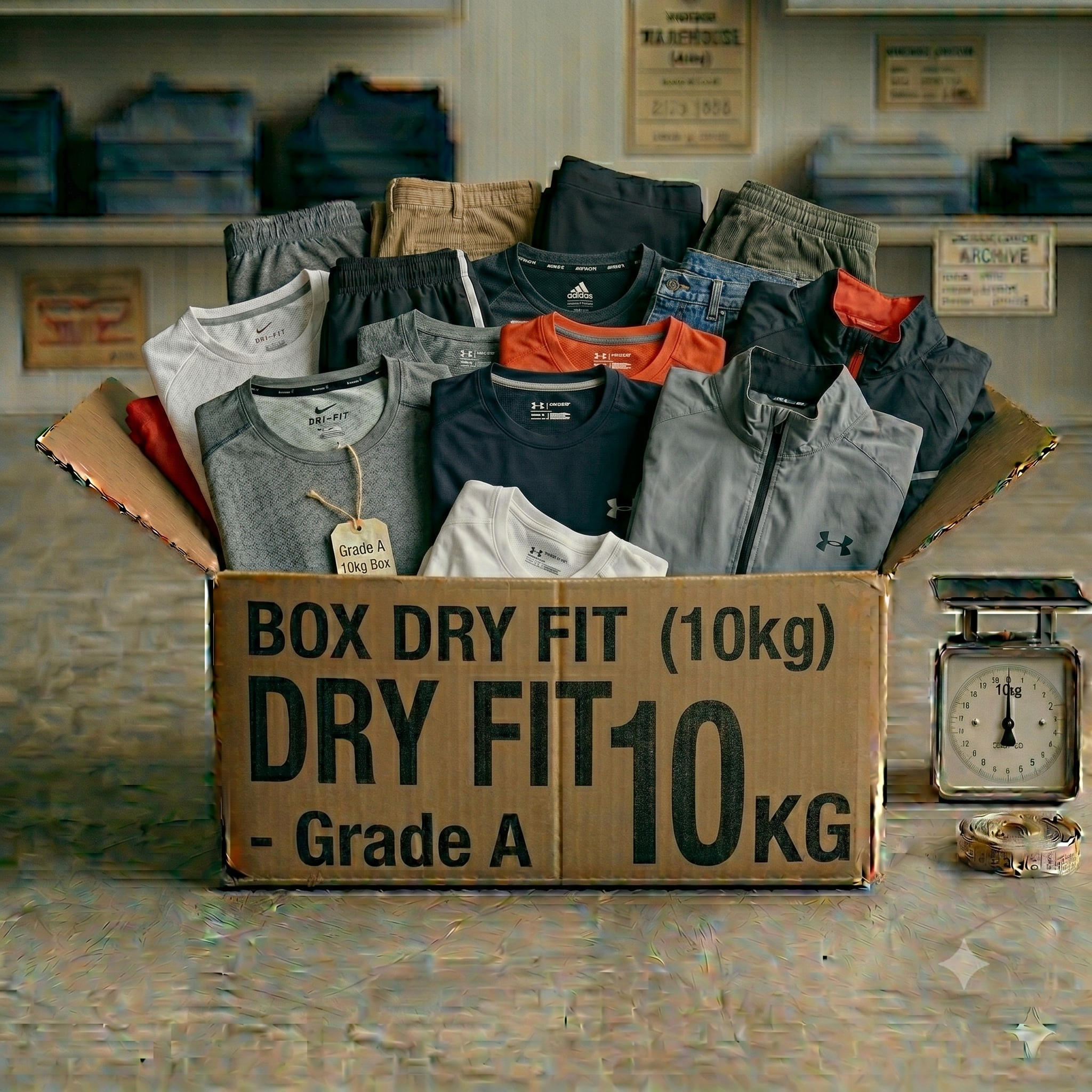 Box Mix Techwear & Dry Fit (Nike, Adidas, North Face) - Grado A